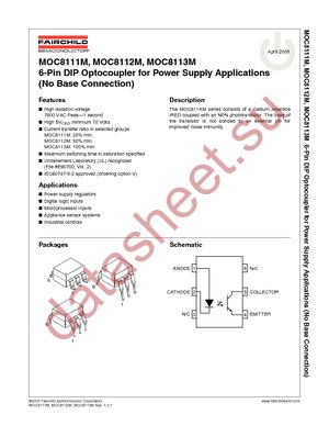 MOC8111TM datasheet  